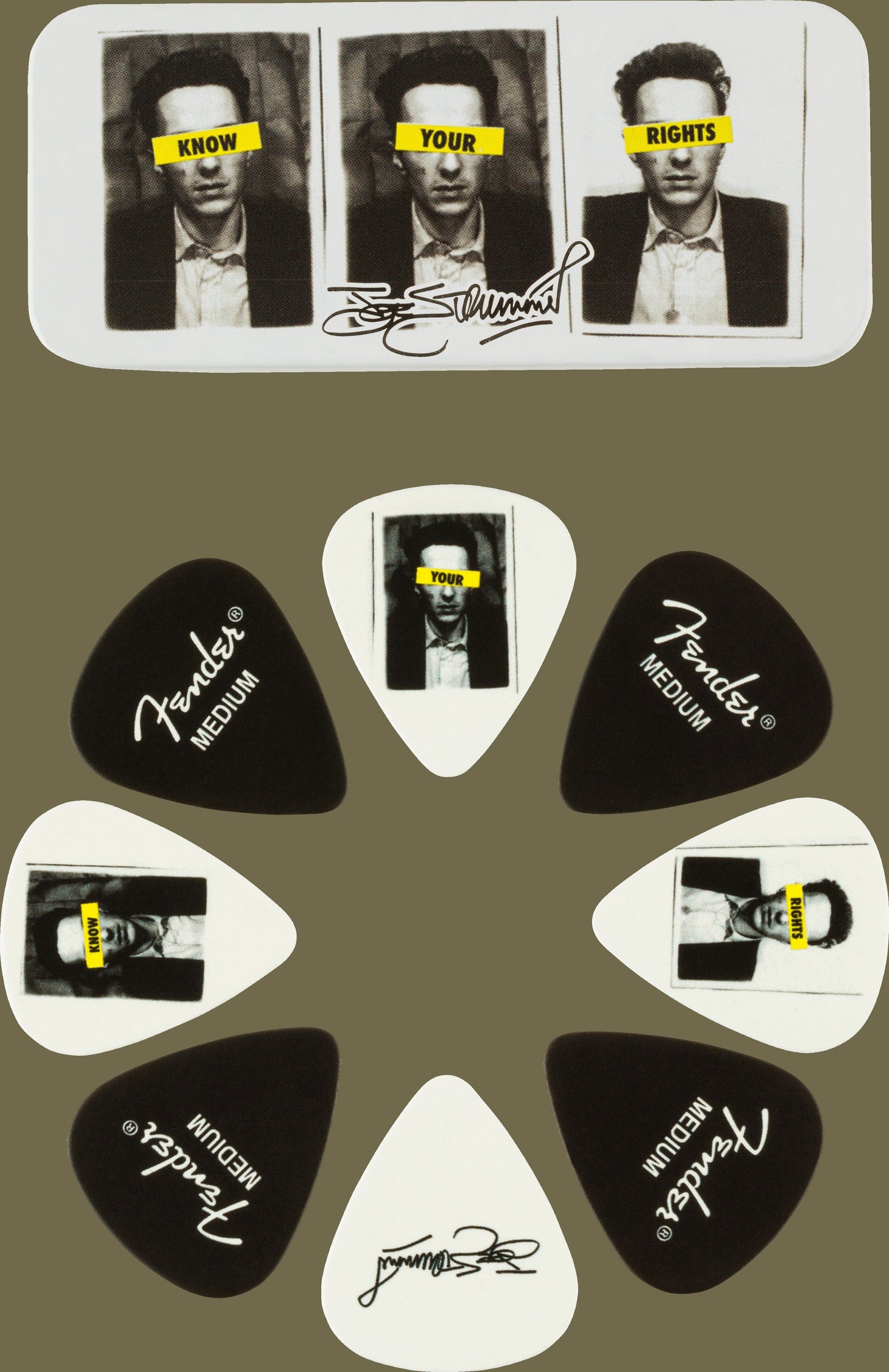 Joe Strummer Pick Tin, Medium - 8 Pack
