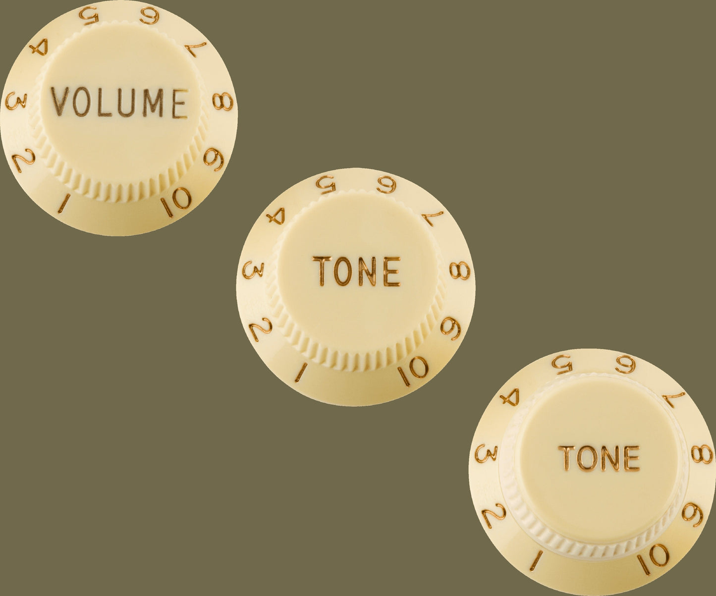 Stratocaster Knob Set- Left-Handed