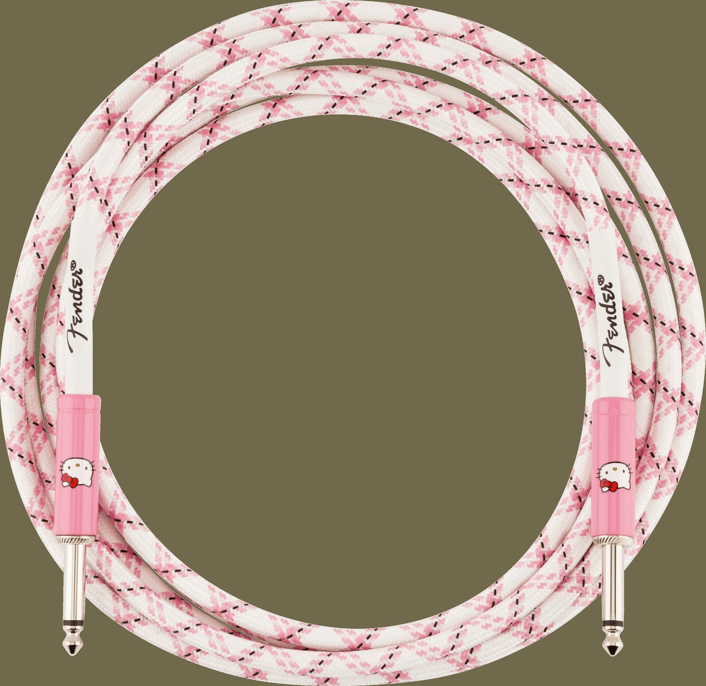 Fender® x Hello Kitty® White/Pink Woven Cable