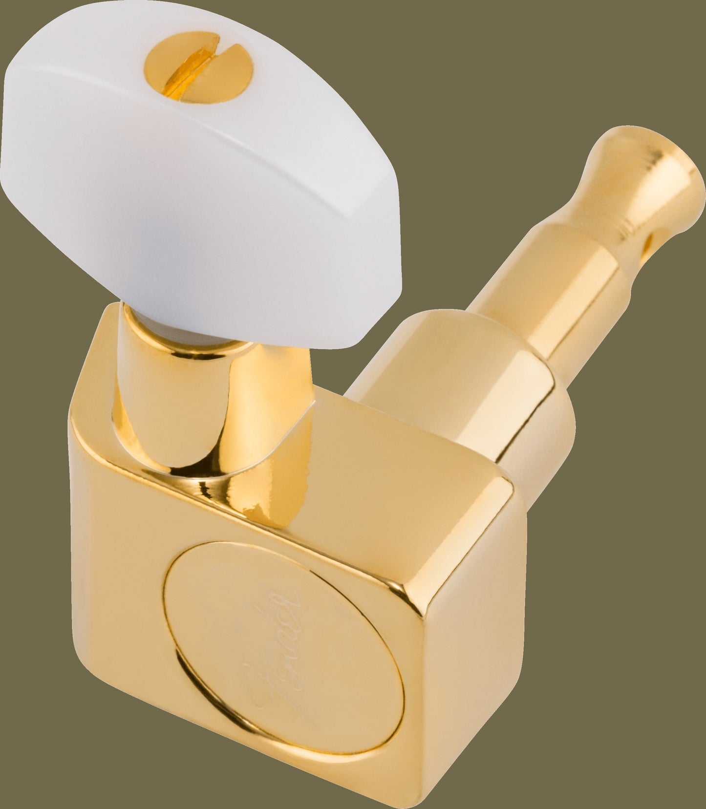 Deluxe Cast/Sealed Guitar Tuning Machines with Pearl Buttons Set