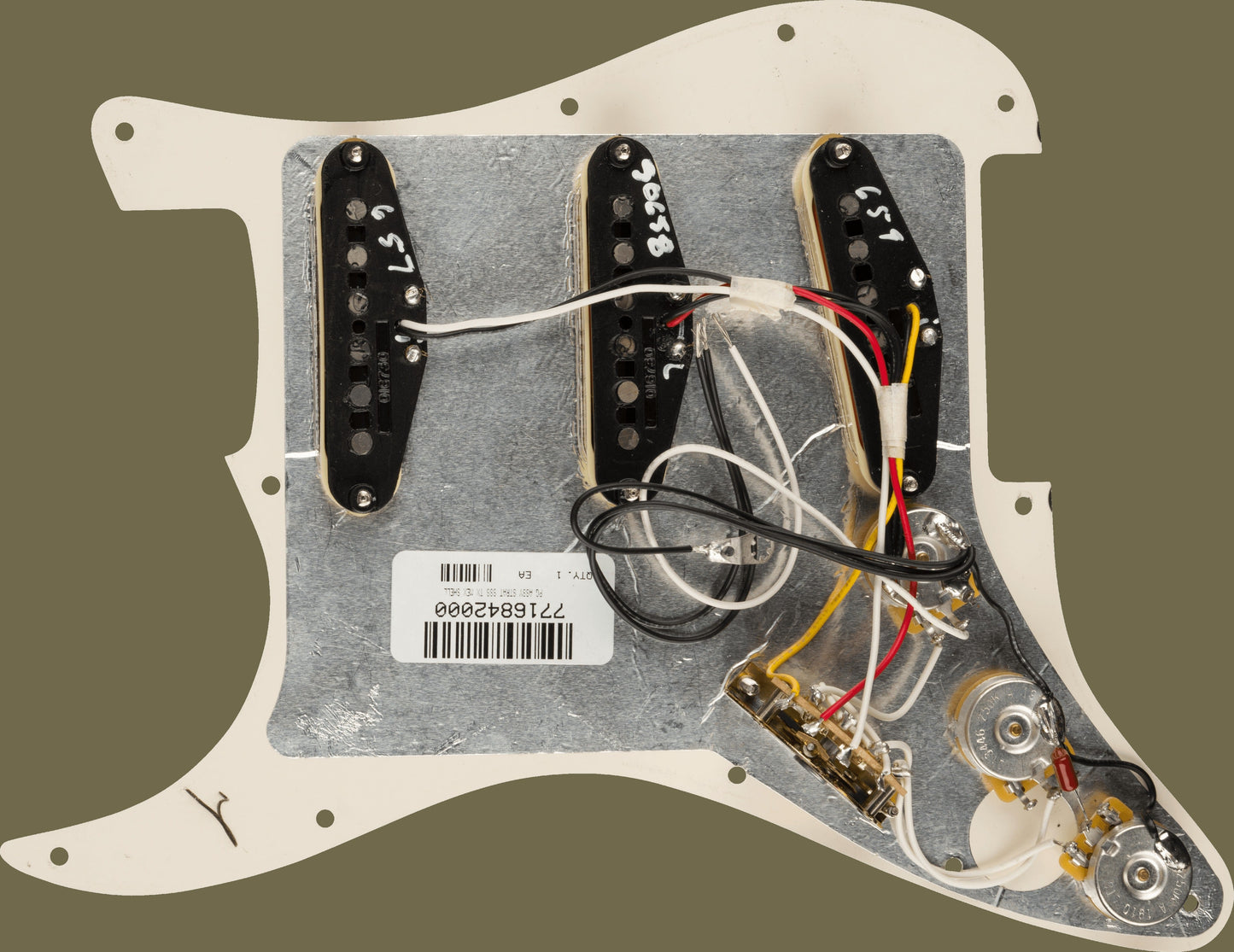 Pre-Wired Strat® Pickguard, Tex-Mex SSS