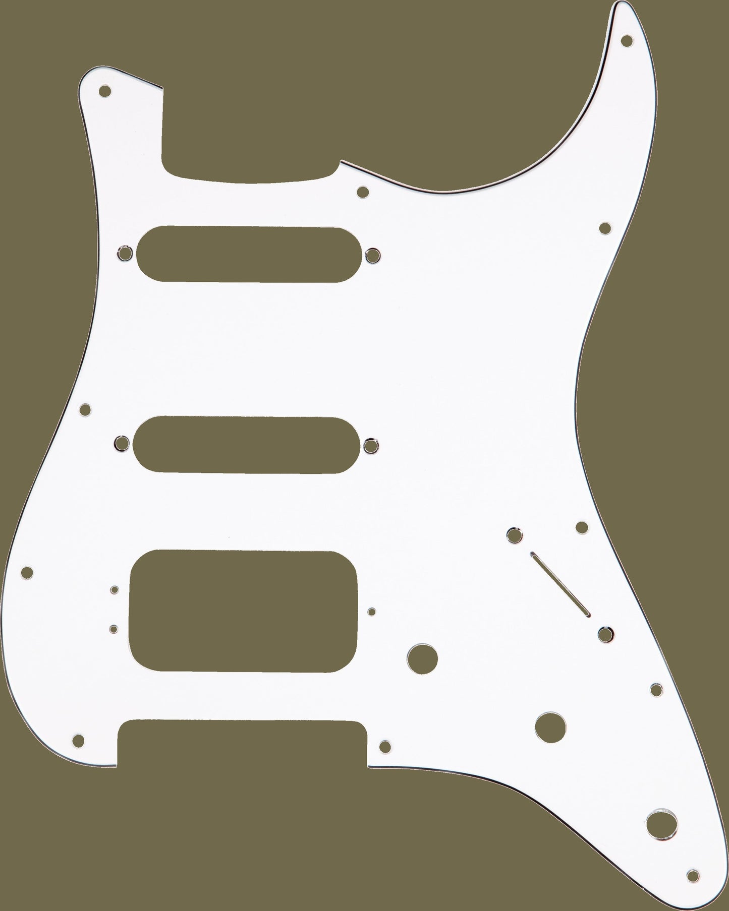 11-Hole Stratocaster® H/S/S Pickguards (3-Screw Humbucking Pickup Mount)