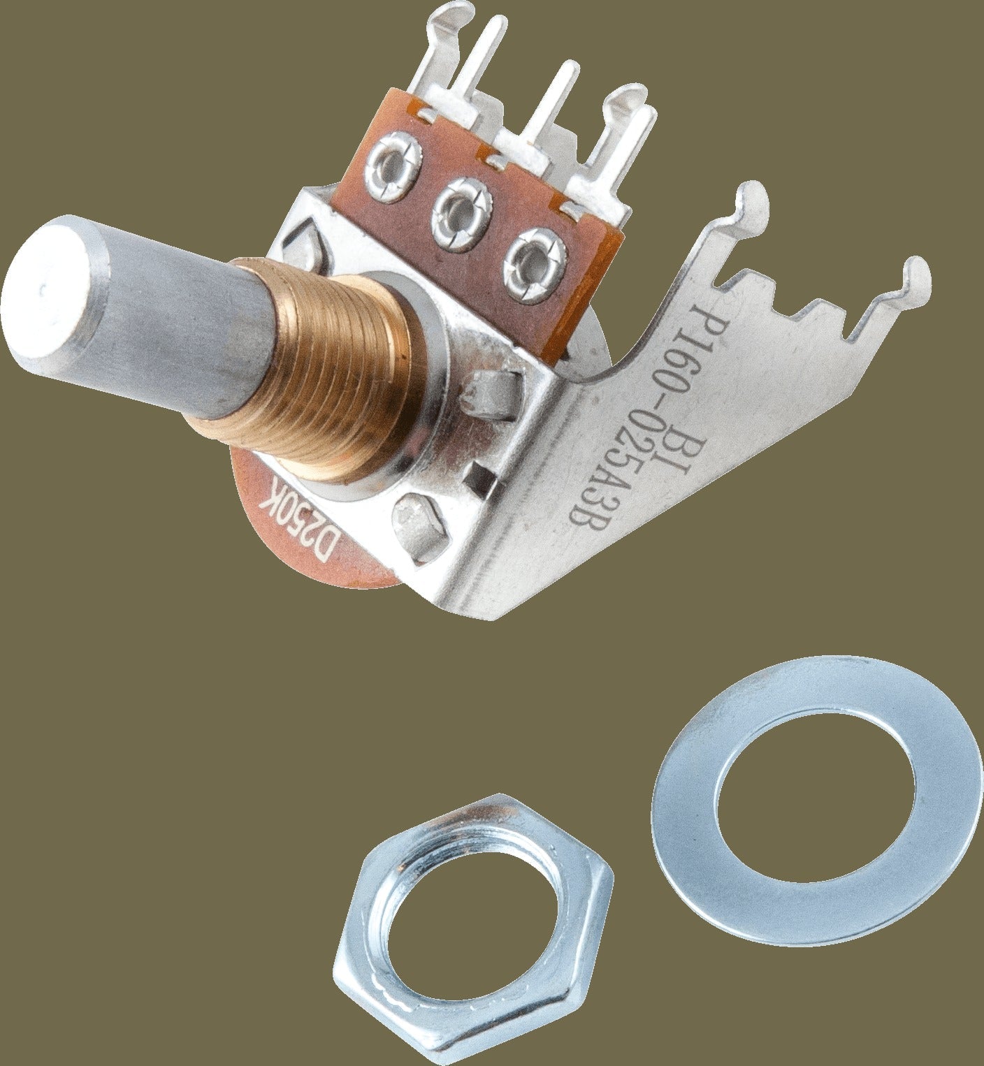 250K Audio Taper Snap-In Potentiometer