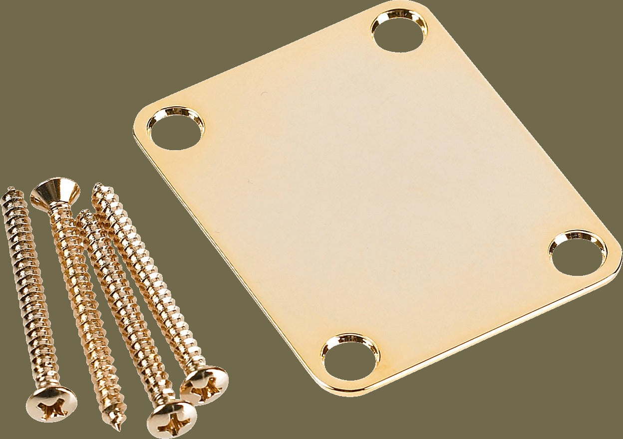 4-Bolt Vintage-Style Neck Plate (No Logo)