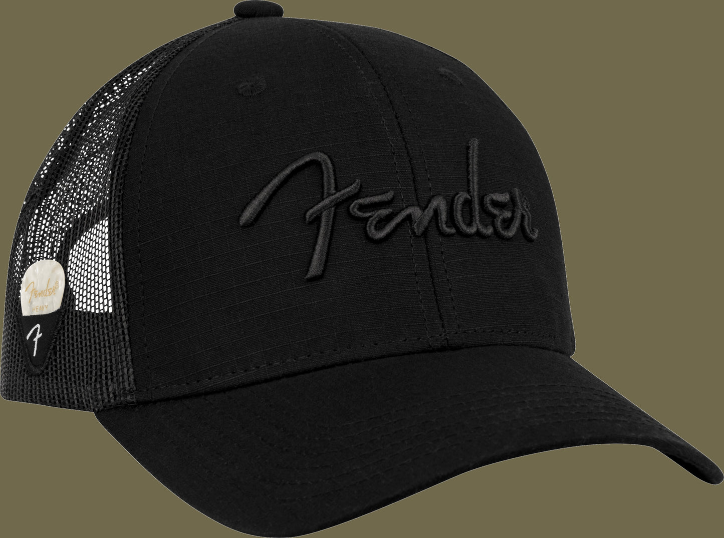 Fender® Snap Back Pick Holder Hat, Black