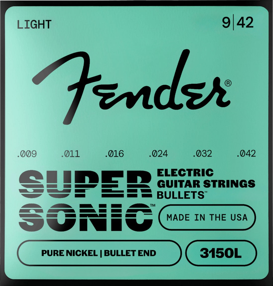 SuperSonicTM BulletsTM 3150 Pure Nickel Guitar Strings
