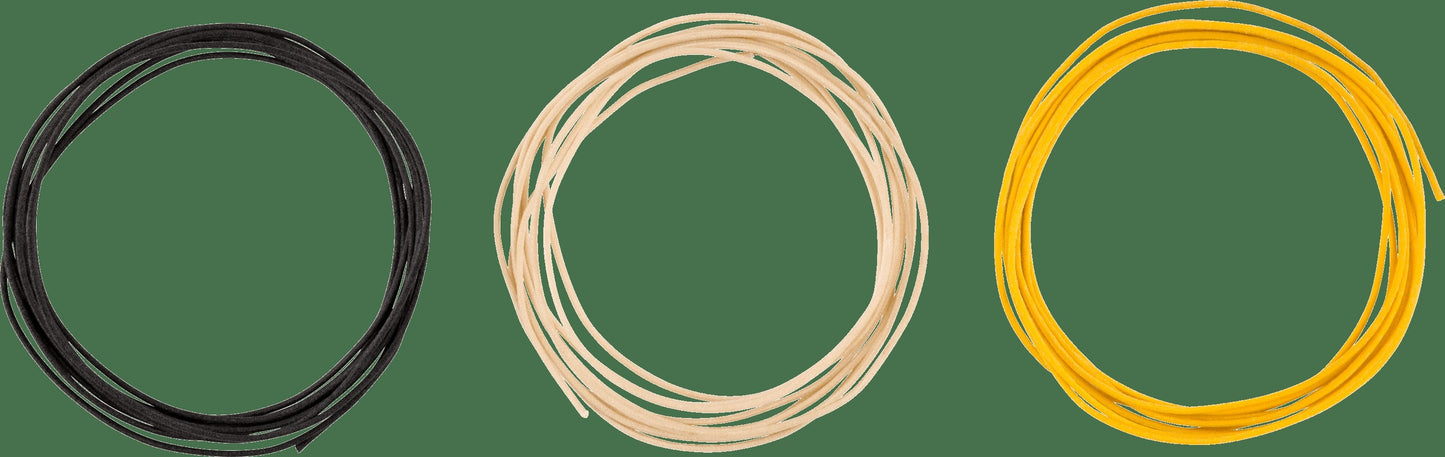 Pure Vintage Cloth Wire, 22 AWG, Black, White, Yellow