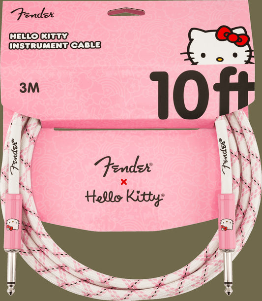 Fender® x Hello Kitty® White/Pink Woven Cable