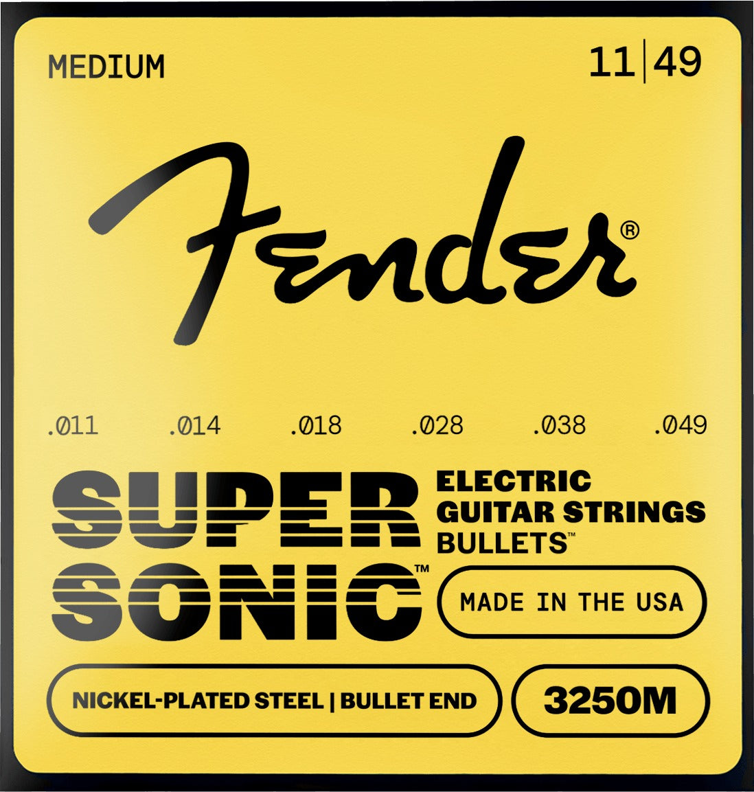 SuperSonicTM BulletsTM 3250 Nickel-Plated Steel Guitar Strings