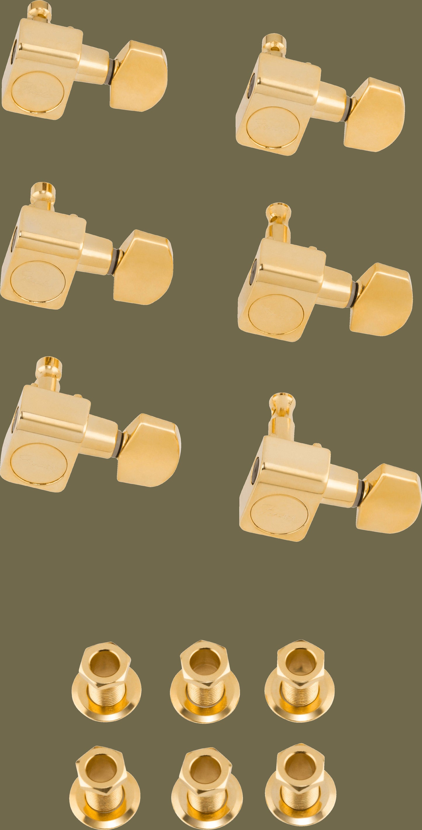 American Pro Staggered Stratocaster®/Telecaster® Tuning Machine Sets