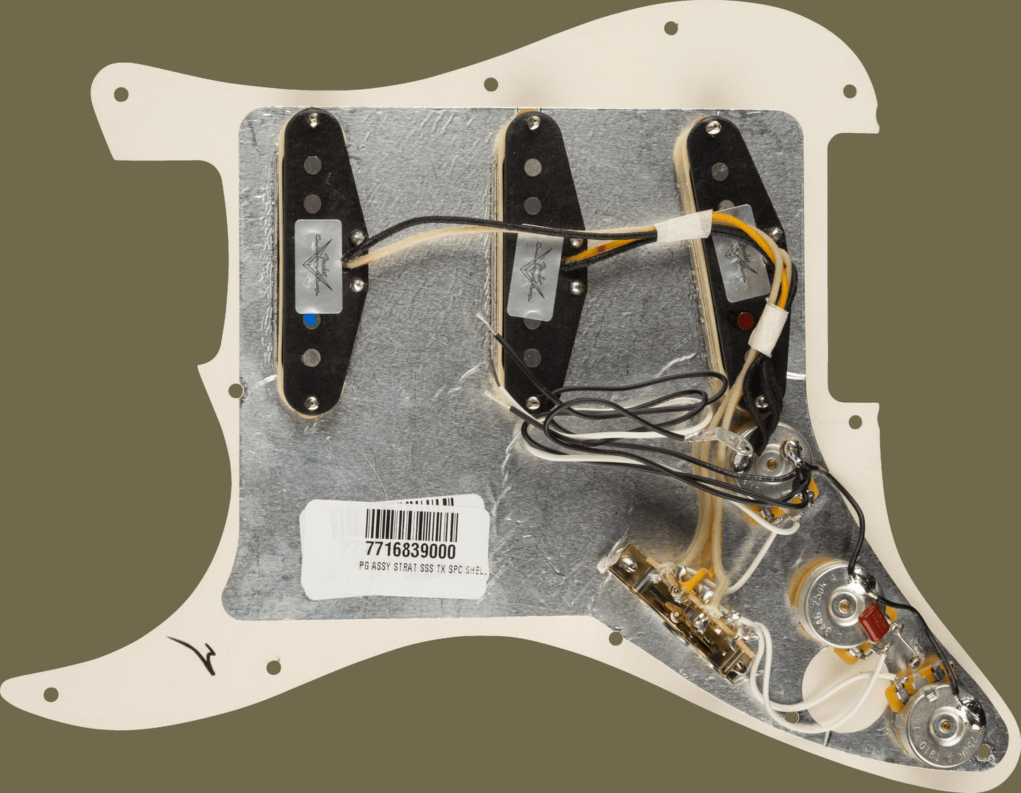Pre-Wired Strat® Pickguard, Texas Special SSS