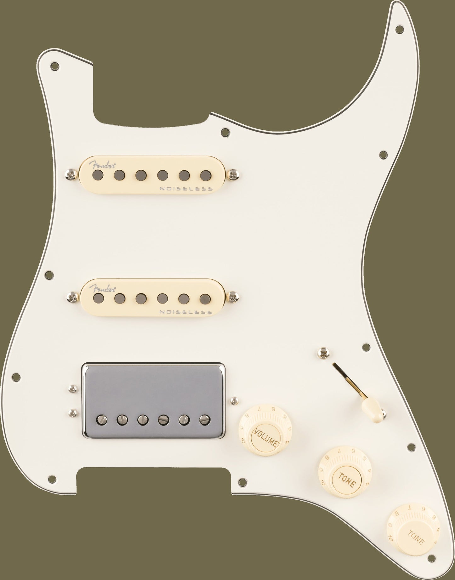 Pre-Wired Strat® Pickguard, Quadra TapTM/Ultra NoiselessTM HSS