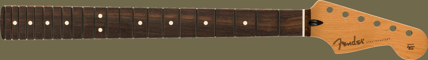 Satin Roasted Maple Stratocaster Neck, 22 Jumbo Frets, 12", Flat Oval Shape