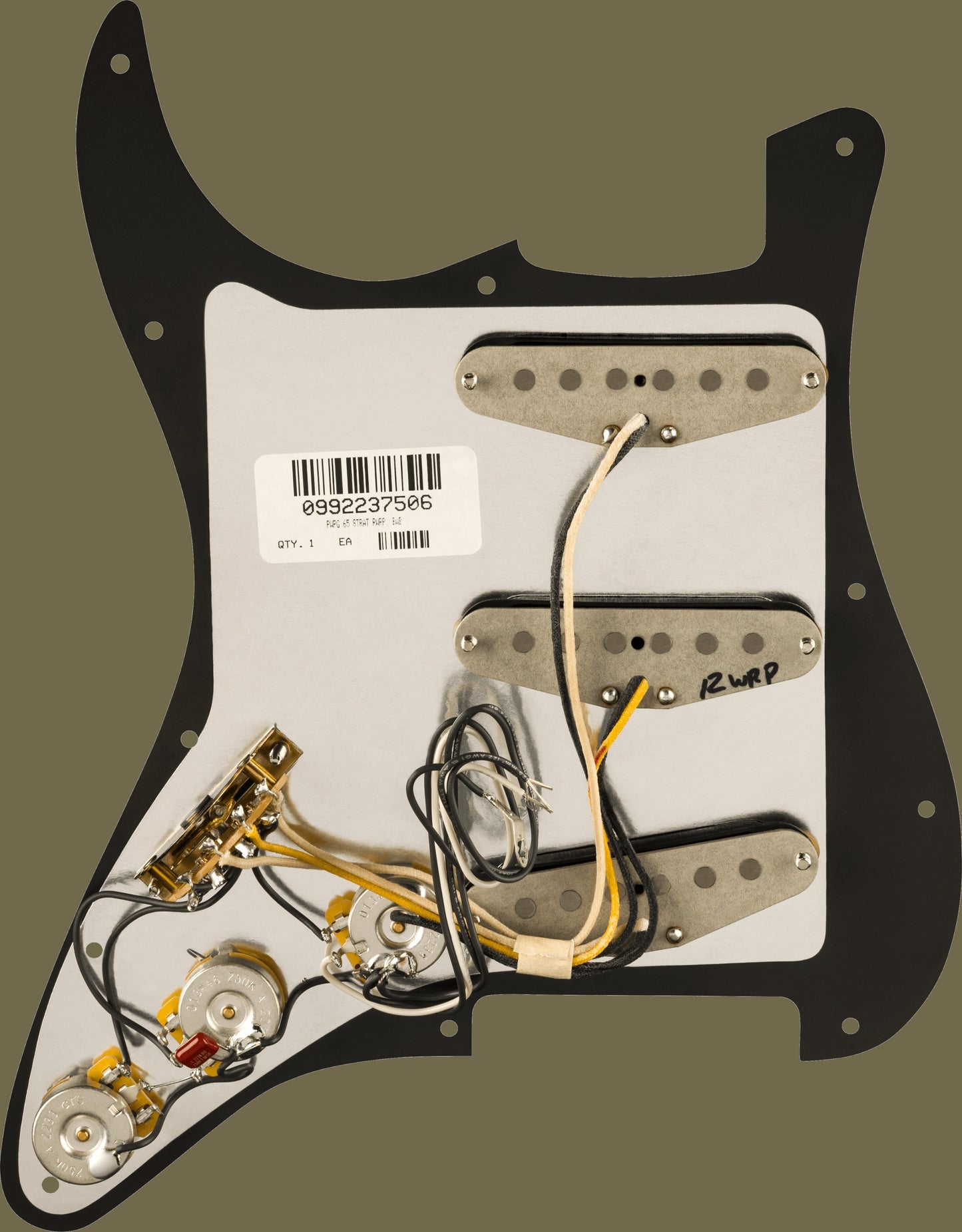 Pre-Wired Strat® Pickguard, Pure Vintage '65 w/RWRP Middle