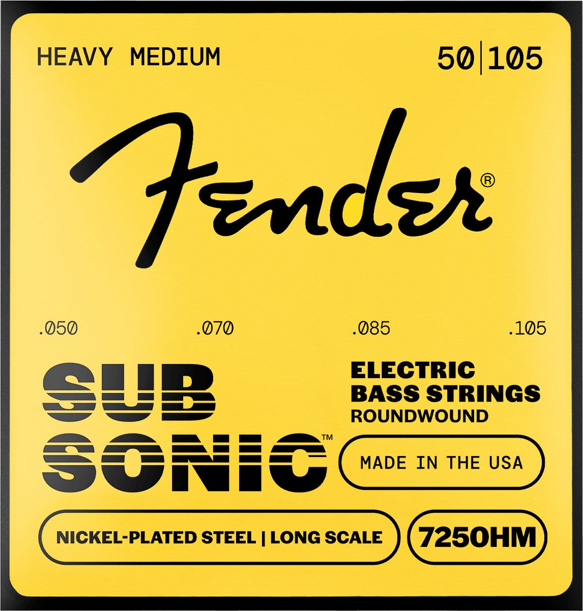 SubSonicTM 7250 Nickel-Plated Steel Bass Strings