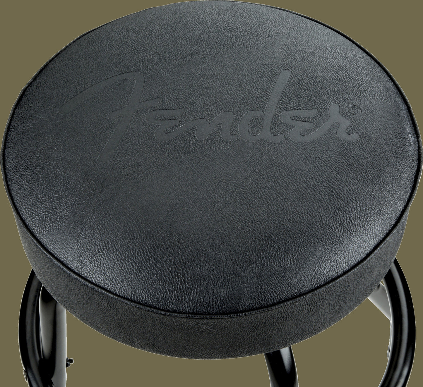 Fender® Embossed Black Logo Barstool, Black