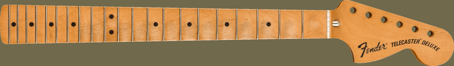 Road Worn® '70's Telecaster® Deluxe Neck, 21 Medium Jumbo Frets, Maple Fingerboard, C Shape