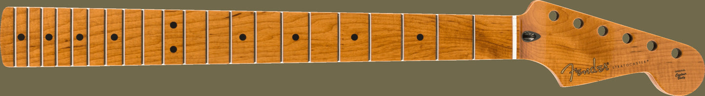 Roasted Maple Stratocaster Neck, 21 Narrow Tall Frets, 9.5", C Shape