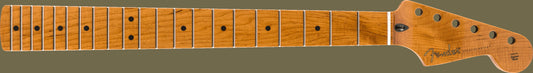 Roasted Maple Stratocaster Neck, 21 Narrow Tall Frets, 9.5", C Shape