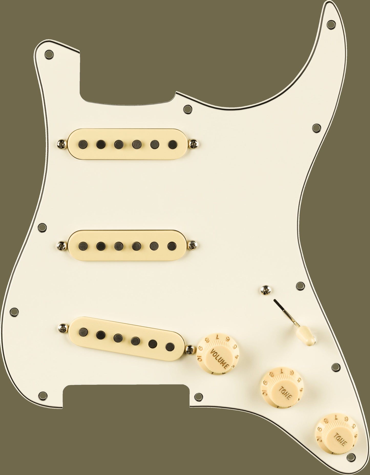 Pre-Wired Strat® Pickguard, Pure Vintage '65 w/RWRP Middle