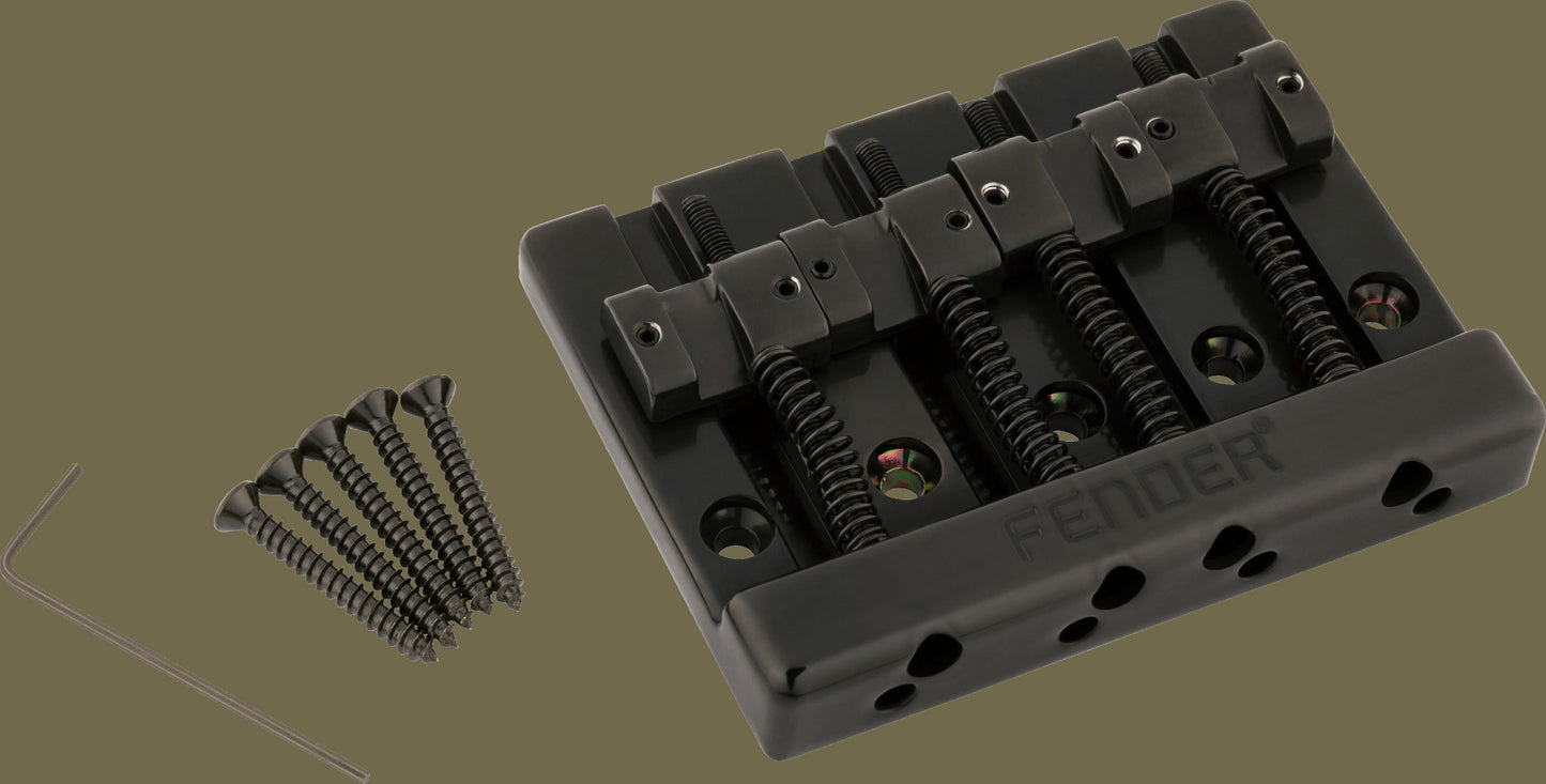 Fender® HiMassTM 4-String Bass Bridge Assembly With Zinc Saddles