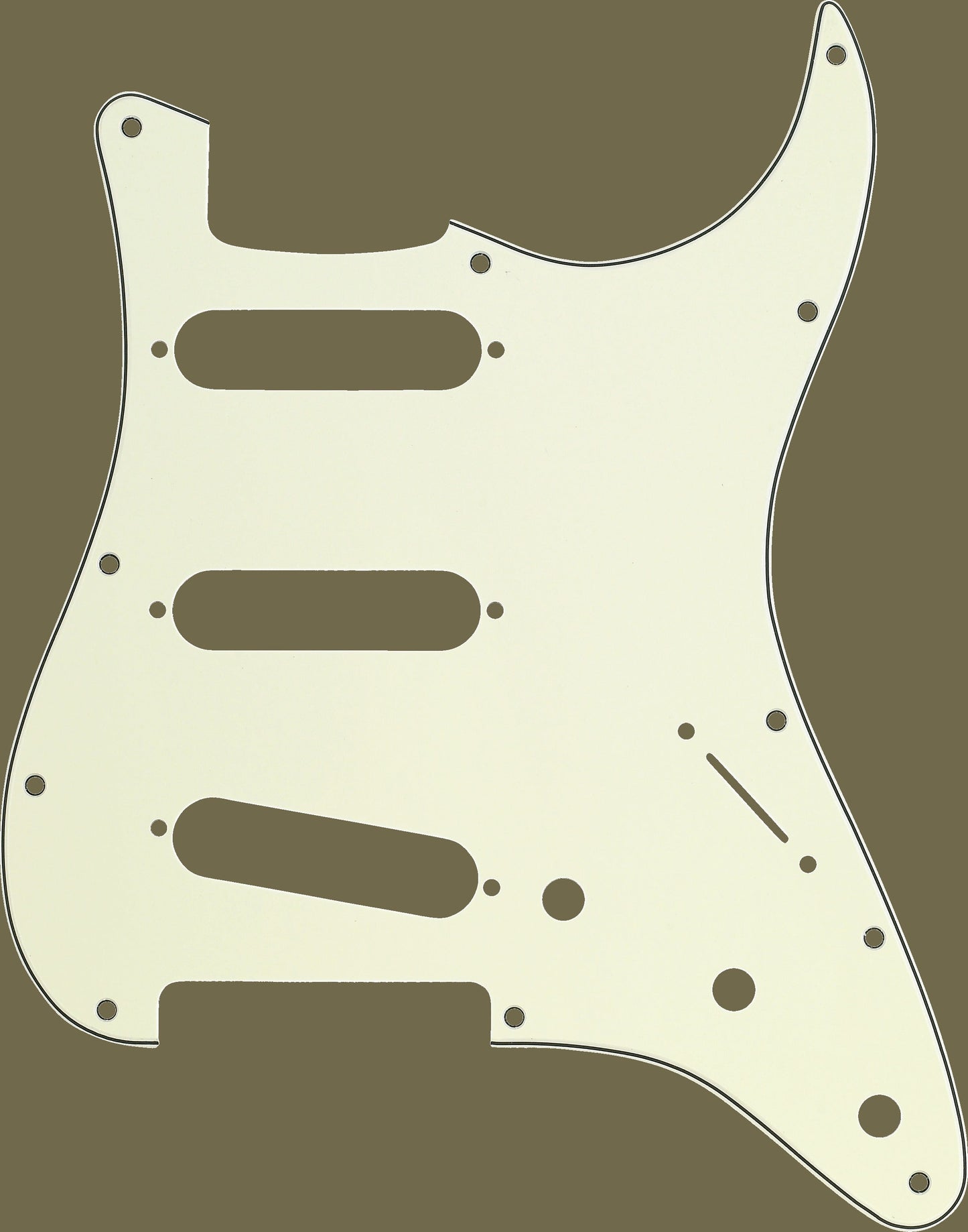 11-Hole Modern-Style Stratocaster S/S/S Pickguards