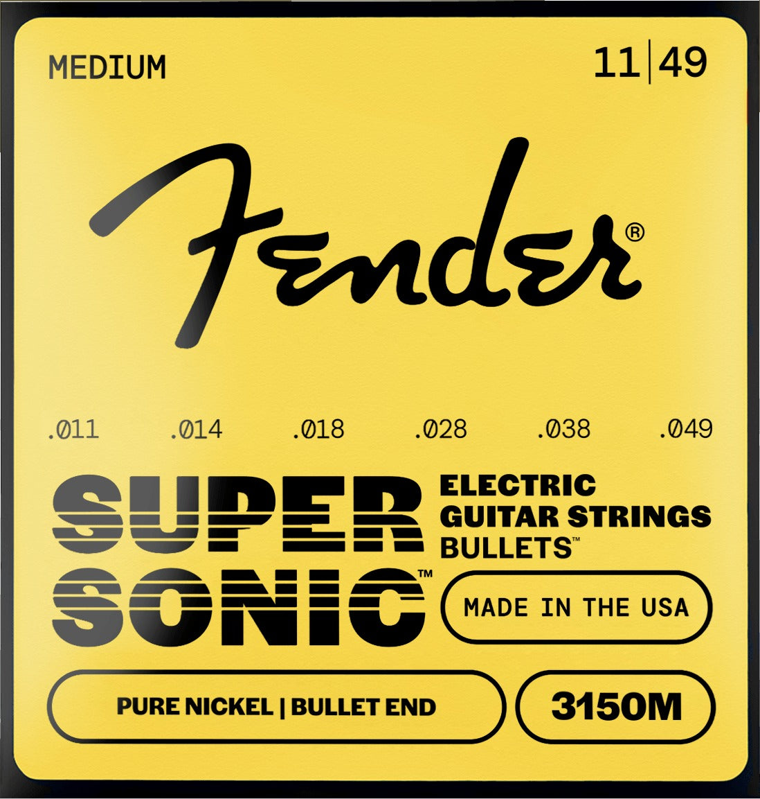 SuperSonicTM BulletsTM 3150 Pure Nickel Guitar Strings