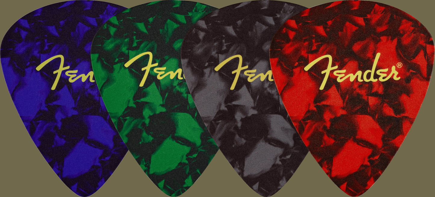 FenderTM Pick Shape Logo Coasters, 4-Pack, Multi-Color