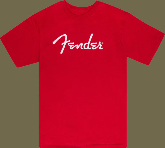 Fender® Spaghetti Logo T-Shirt, Dakota Red