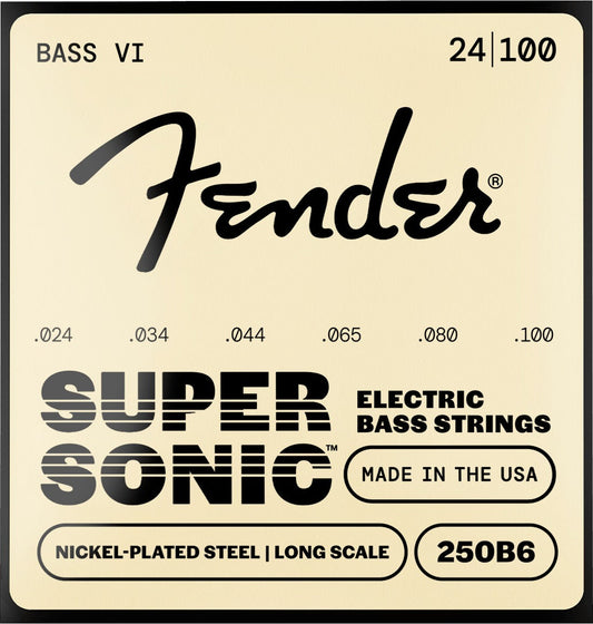 SuperSonicTM 250B6 Nickel-Plated Steel Bass VI Strings