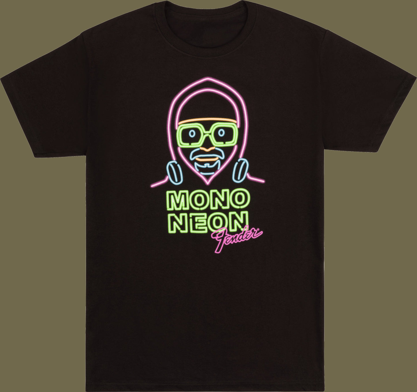 Fender® Mono Neon Glow T-Shirt, Black
