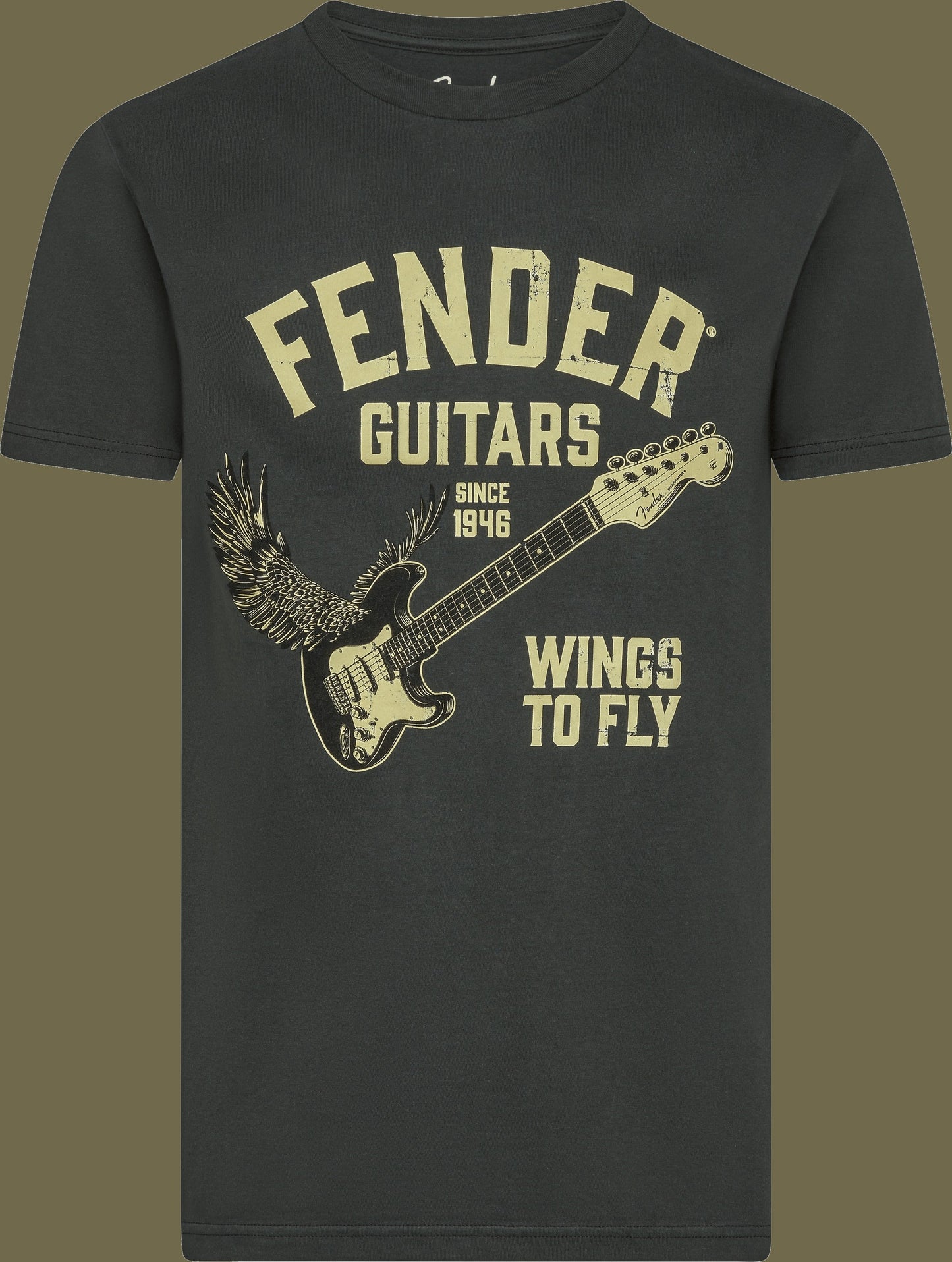 Fender® Wings To Fly T-Shirt, Vintage Black