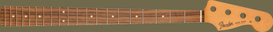 Road Worn® '60's Jazz Bass® Neck, 20 Medium Jumbo Frets, Pau Ferro, C Shape