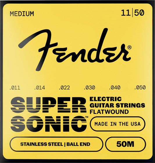 SuperSonicTM 50 Flatwound Stainless Steel Guitar Strings