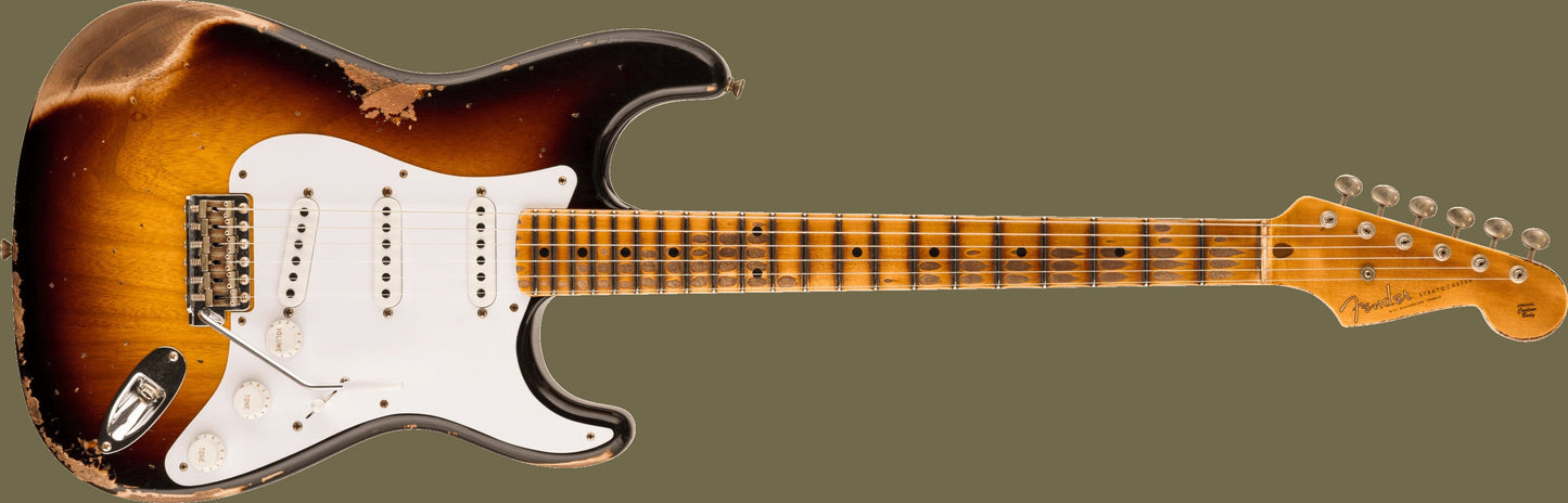 Limited Edition 70th Anniversary 1954 Stratocaster® Heavy Relic®, 1-Piece Quartersawn Maple Neck Fingerboard, Wide-Fade 2-Color Sunburst