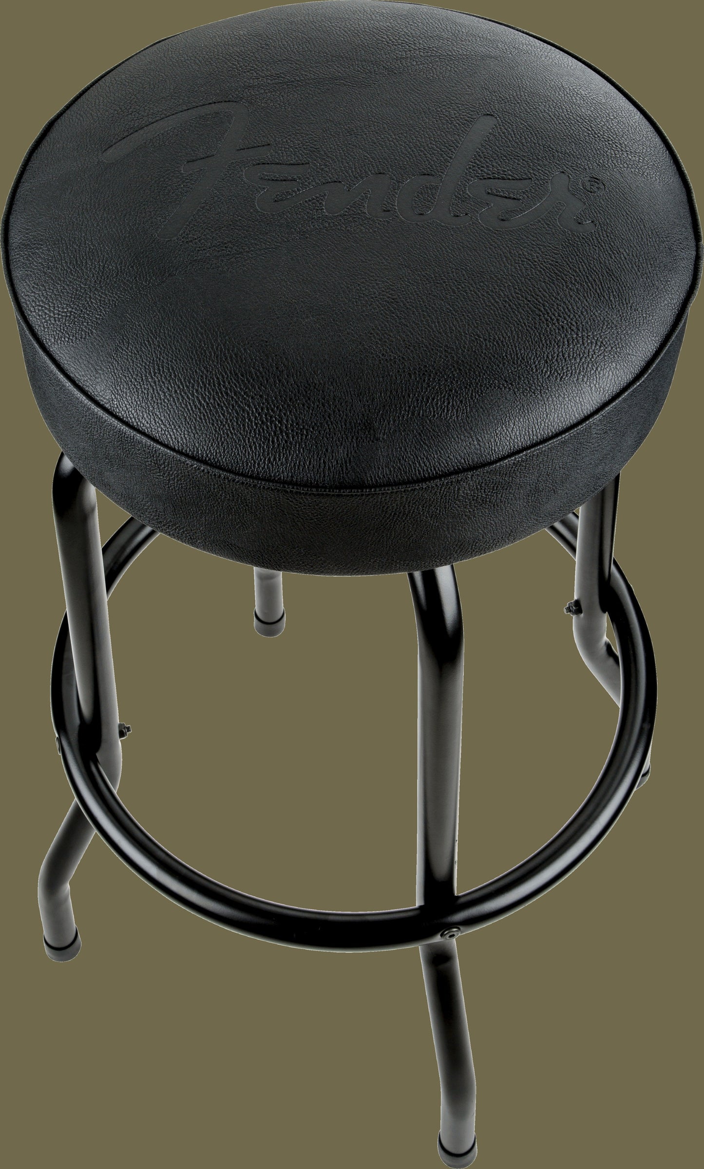 Fender® Embossed Black Logo Barstool, Black