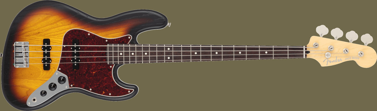 Made in Japan Limited Jazz Bass®, Raw Ash