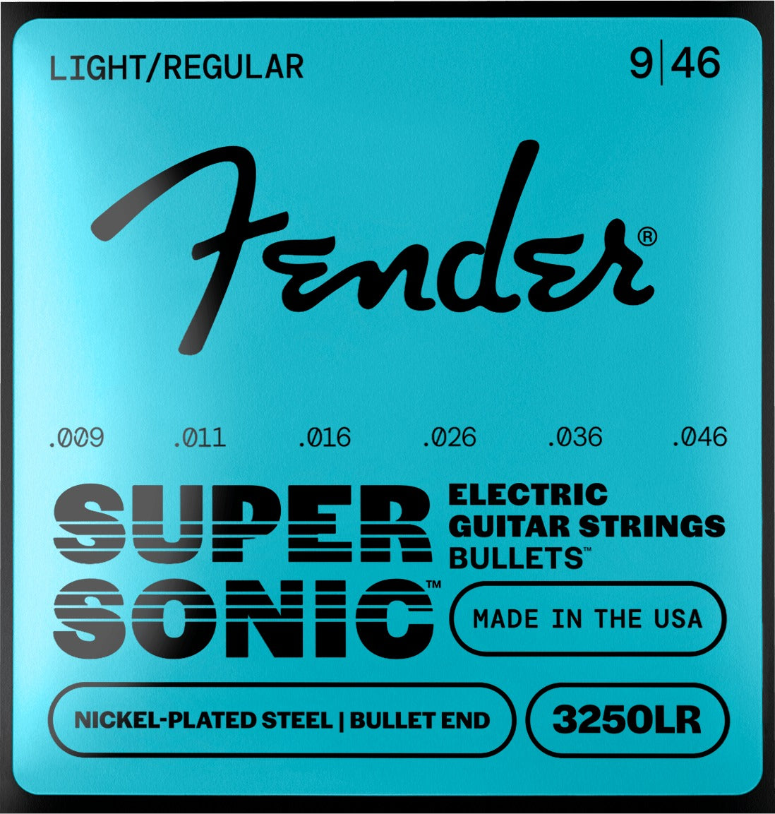 SuperSonicTM BulletsTM 3250 Nickel-Plated Steel Guitar Strings