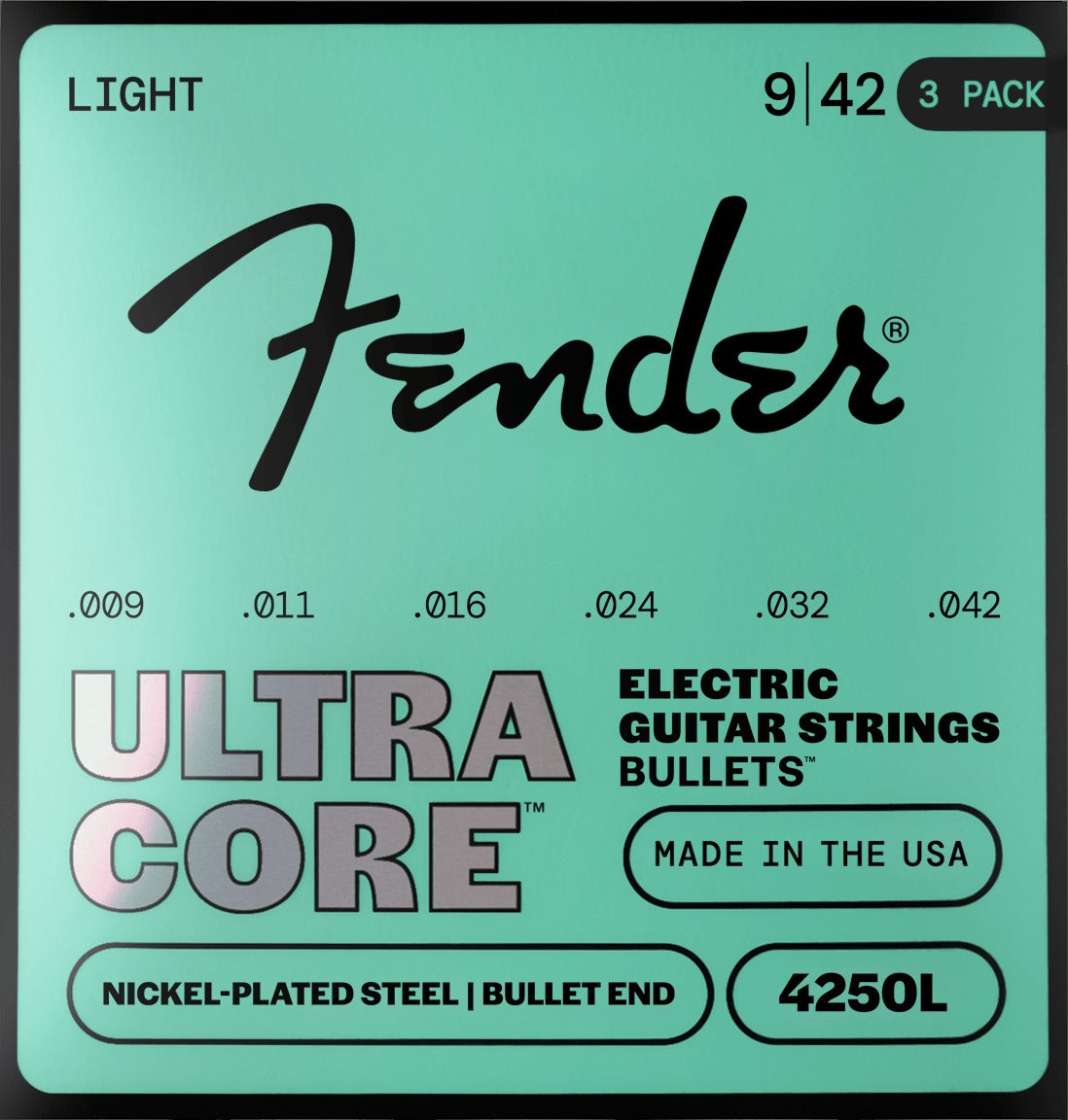 UltraCoreTM BulletsTM 4250 Nickel-Plated Steel Guitar Strings (3-Pack)
