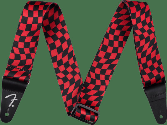 Wavy Checkerboard Polyester Strap