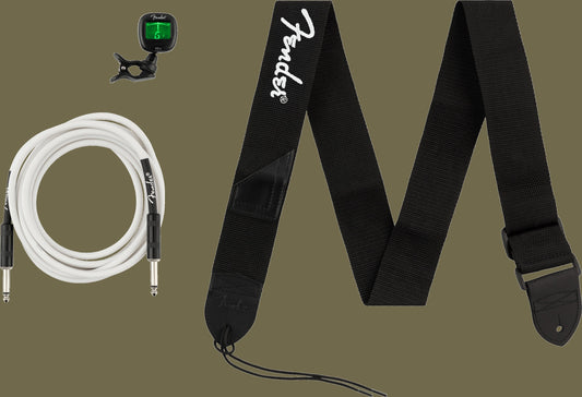 Accessory Essentials Pack - Cable, Clip-On Tuner, Strap