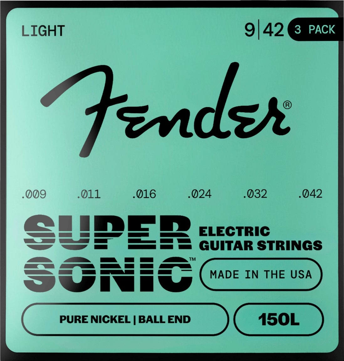 SuperSonicTM 150 Pure Nickel Guitar Strings (3-Pack)