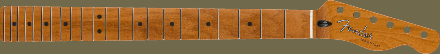 50's Modified Esquire® Neck, 22 Narrow Tall Frets, 9.5", U Shape, Roasted Maple