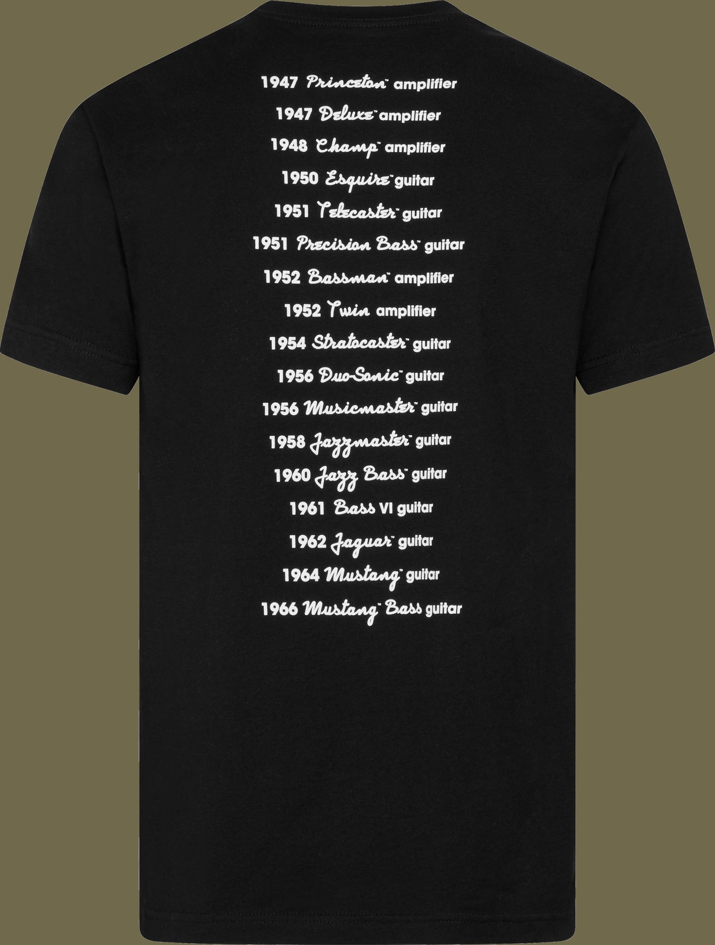 Fender® Logo Dateback T-Shirt