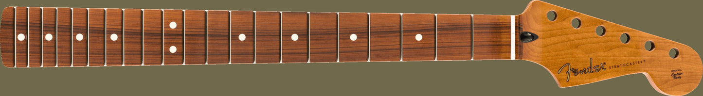 Roasted Maple Stratocaster Neck, 21 Narrow Tall Frets, 9.5", C Shape