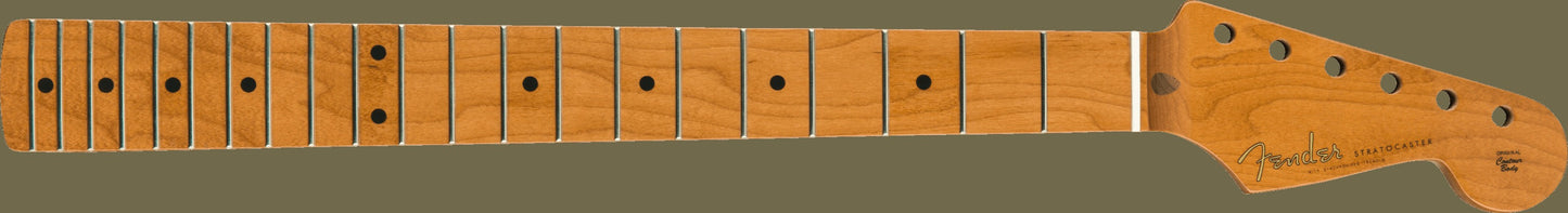 Roasted Maple Vintera® Mod 50's Stratocaster® Neck, 21 Medium Jumbo Frets, 9.5", "V" Shape
