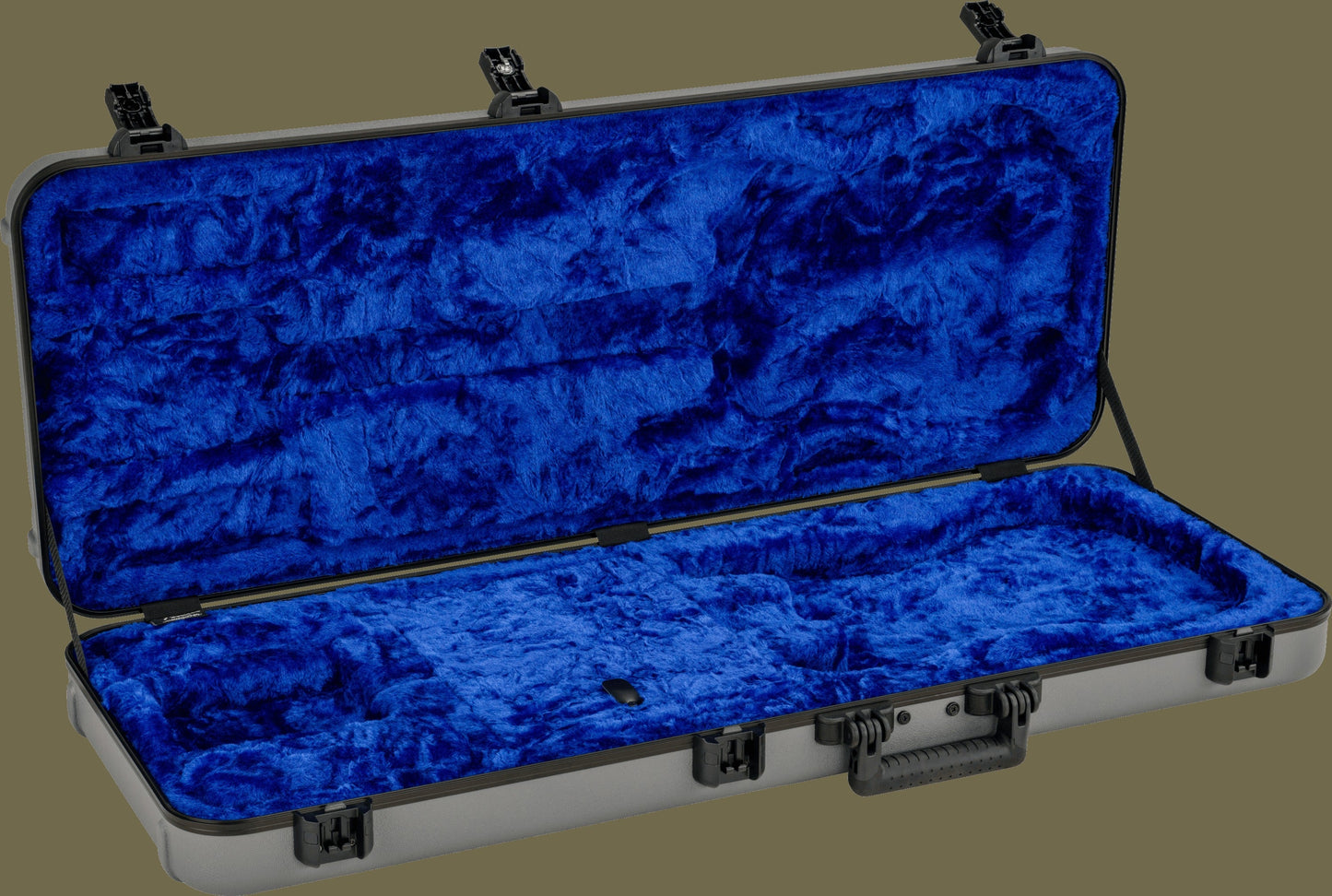 Deluxe Molded Case - Stratocaster®/Telecaster®- Silver/Blue