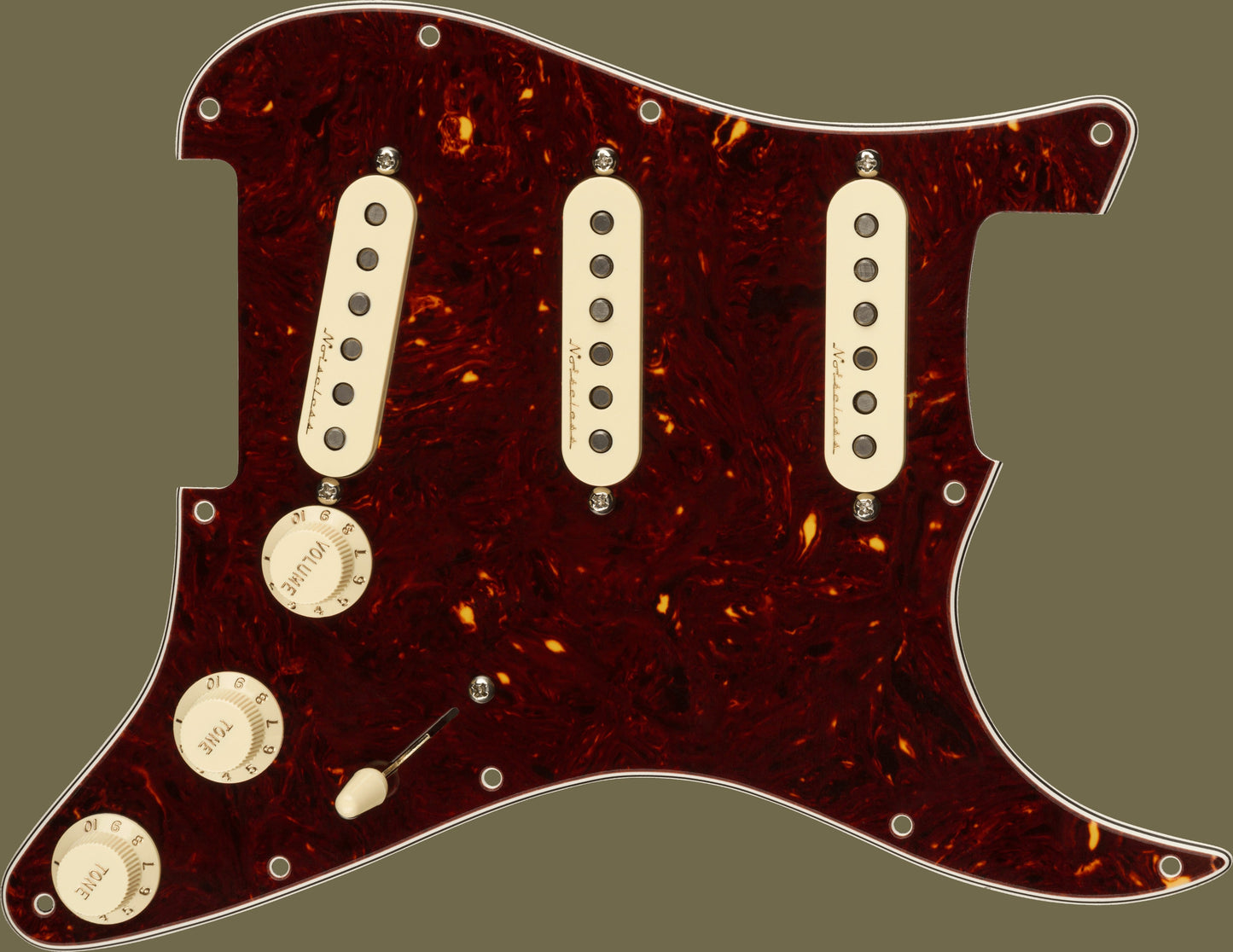 Pre-Wired Strat® Pickguard, Vintage Noiseless SSS