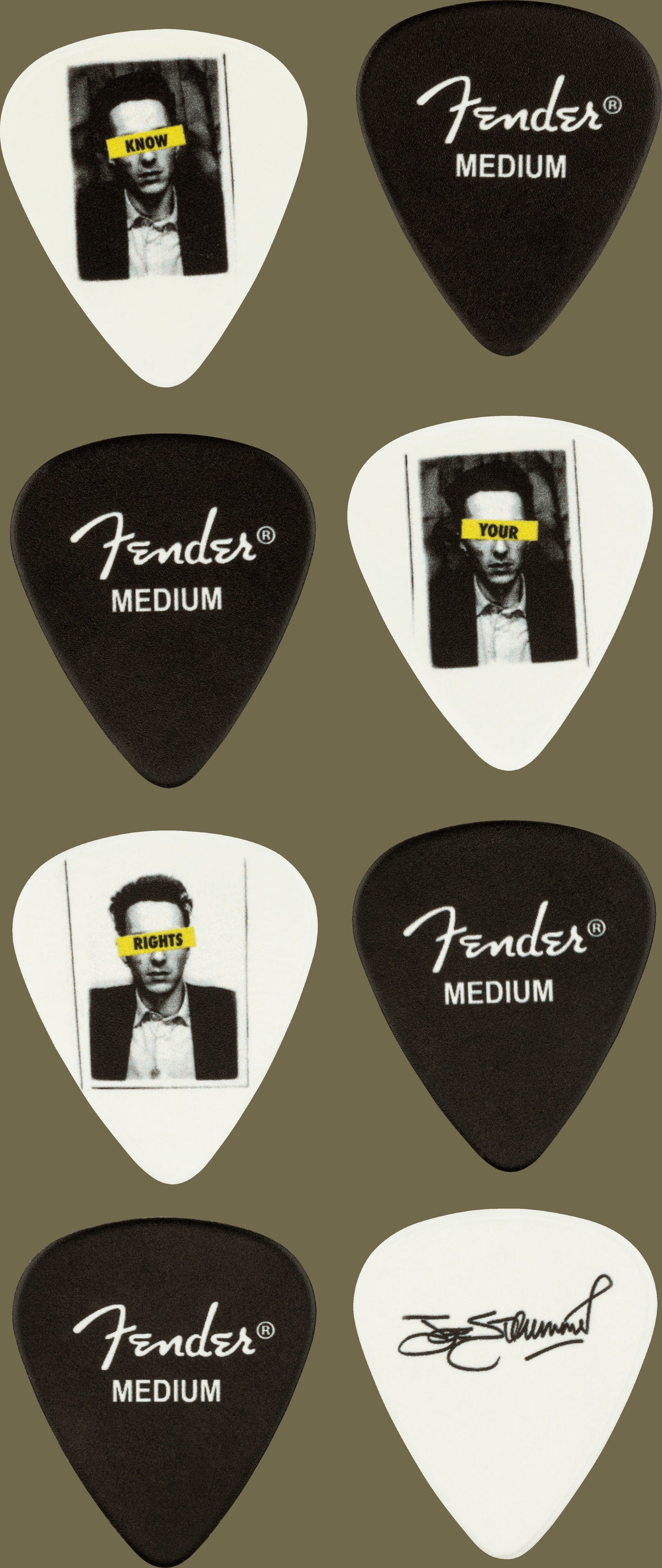 Joe Strummer Pick Tin, Medium - 8 Pack