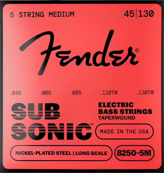 SubSonicTM 8250 Taper Wound Nickel-Plated Steel Bass Strings (5 String)